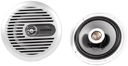 Alpine sps-m600 6.5&#034; 2 way pair of marine boat speaker totalling 220 watts