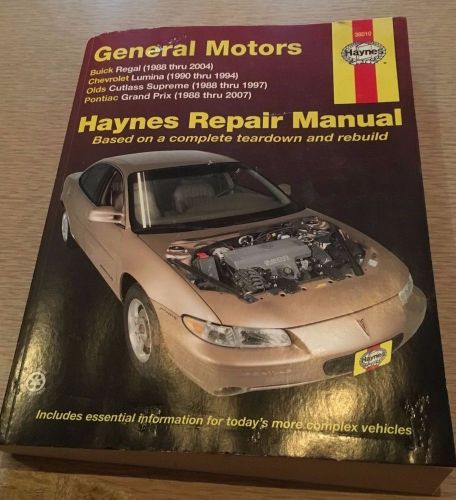 Haynes repair manual 38010 - gm 1988 - 2007