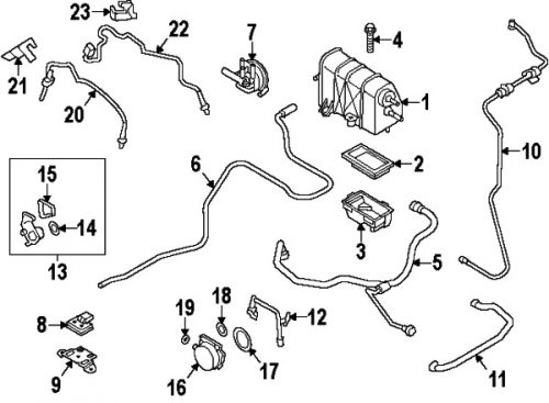 Porsche 9a111009321 genuine oem vent hose