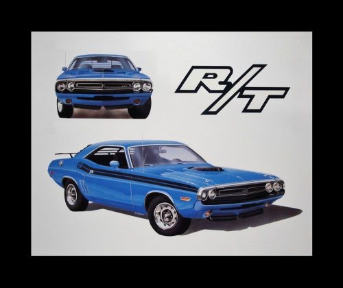 Challenger shaker hood dodge - 1970 1971 1972 1973 1974 340+6 360 - poster print