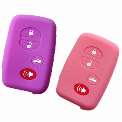 2pcs new keyless fob remote smart key car fob case skin jacket cover protector