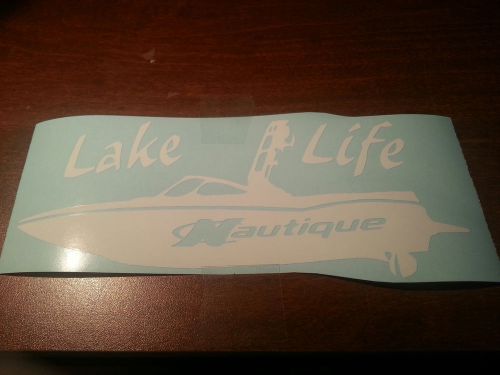 Lake life nautique inboard skiing wakeboard boat truck decal mastercraft malibu