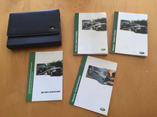 Land rover discovery series 2 2003 owners manual handbook w/ portfolio