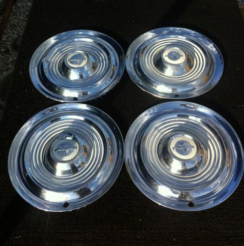 1954-55 oldsmobile 15" hubcap set of four