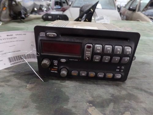 01 pontiac grand am audio radio stereo am fm cd player unit 10311741