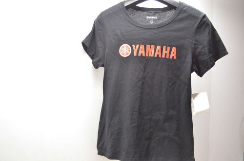 2d red medium new oem yamaha logo black women&#039;s tee