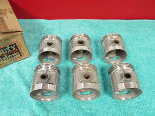 1937-40 chevy 216ci .030 over  aluminum pistons  set of ( 6 )  new  616