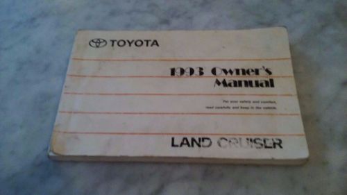 1993 &#039;93 toyota landcruiser land cruiser oem glovebox owners manual