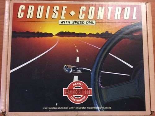 Escort iii electronic cruise control automatic manual transmission speed dial