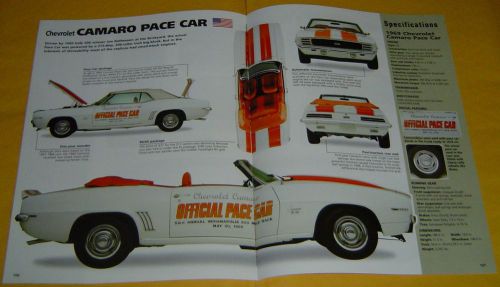 1969 chevrolet camaro convertible ss indy 500 pace car imp info/spec/photo 16x11