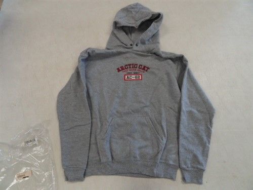 Arctic cat gray sweatshirt hoodie  size large 4259-394