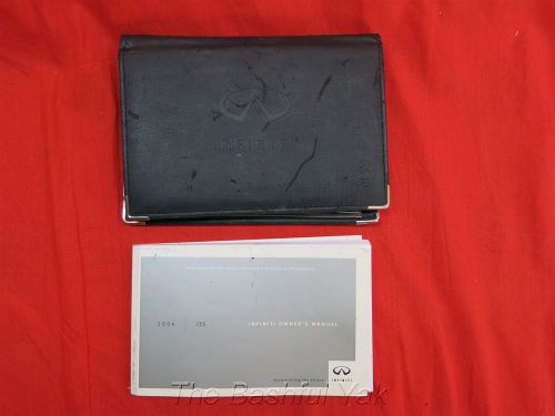 2004 infiniti i35 owners manual with case