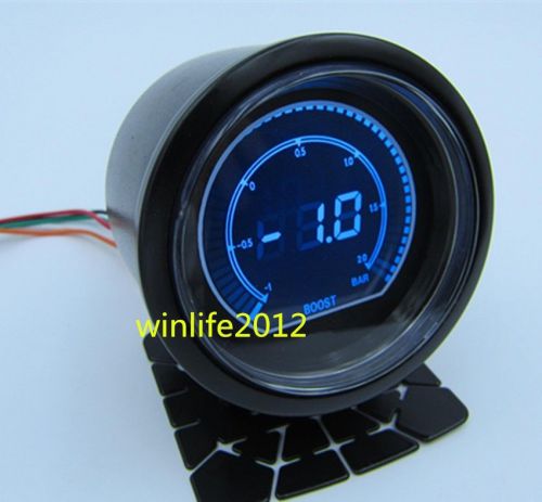 2.5&#039;&#039; 60mm lcd two color car auto turbo boost gauge digital gauge meter bar