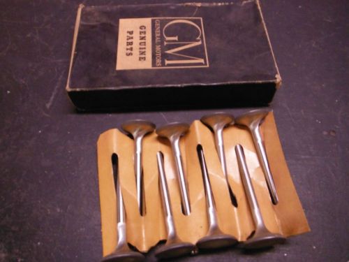 Nos gm 56-63 chevy 265 283 327 1.5 high lift cam exhaust valves 3779486 corvette