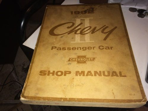 1962 chevy 2 passenger car shop manual-no reserve