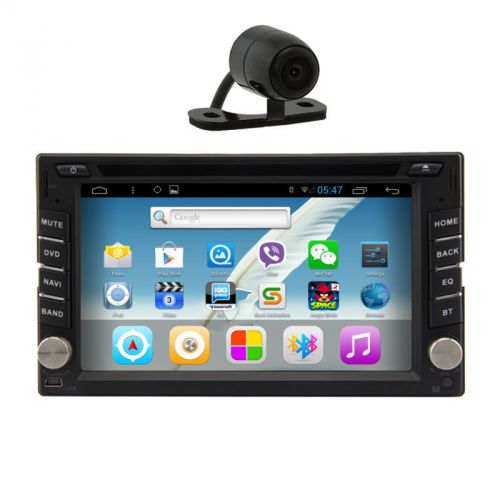 Double 2din android 4.4 in dash car dvd stereo radio player wifi-3g games+camera