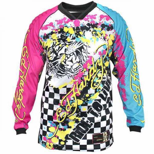 Ed hardy men&#039;s racing motorcycle jersey with graphics of ed hardy tiger