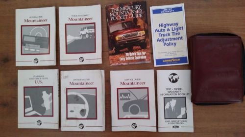 1997 mercury  mountaineer owner&#039;s manual usually found in glove box