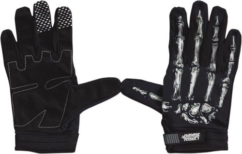 Lethal threat gl15000xl glove bone hand bk/wh xl