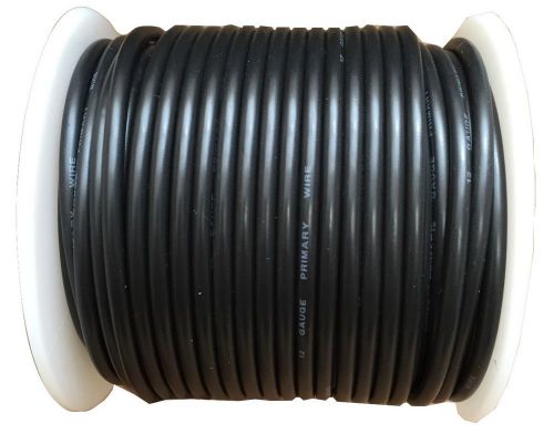 12 gauge black 100 ft primary awg wire stranded