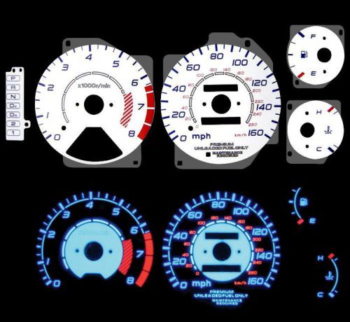 95-99 acura tl blue indiglo glow white gauges 95 96 97 98 99