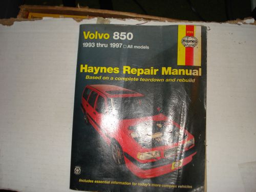 Volvo 850 shop manual by haynes 1993-1997 nc