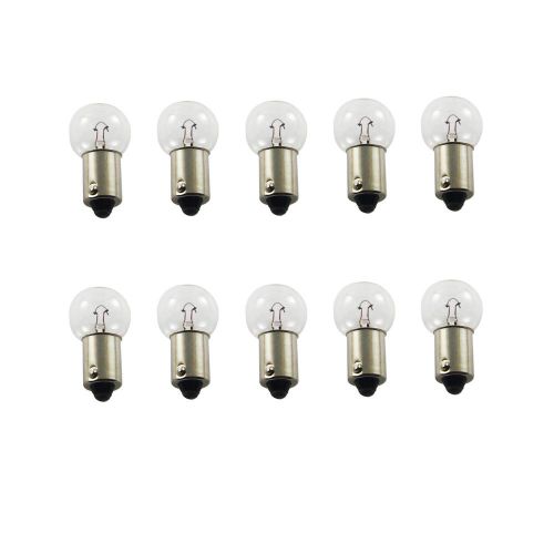 10pcs g10 12v6w ba9s auto lighting single contact clear turn signal light bulbs