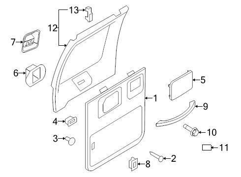 Ford oem speaker cover 8c2z18978aa image 5