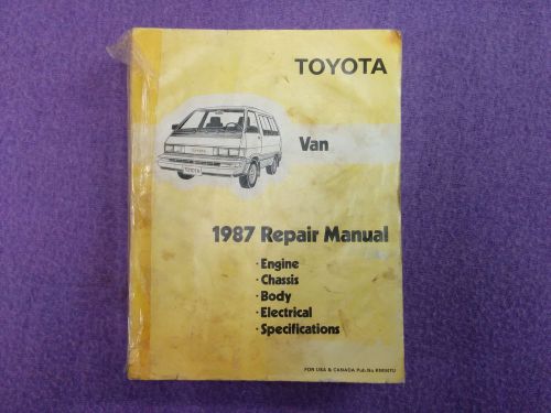 1987 toyota van factory/oem shop service repair manual