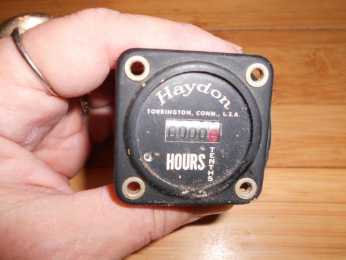 Vintage haydon elapsed time indicator,avionics,aircraft,model ed71-001