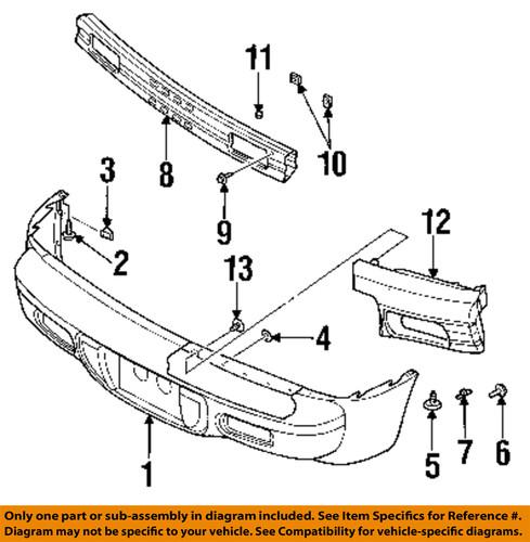 Chrysler oem 5288899af bumper-absorber