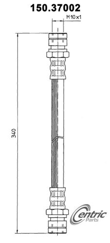 Centric parts 150.37002 front brake hose