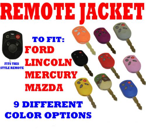 Ford mercury lincoln  mazda many models protective key fob remote cover - black