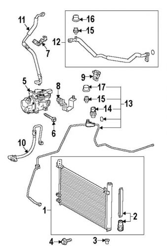 2010 toyota prius a/c lines hose