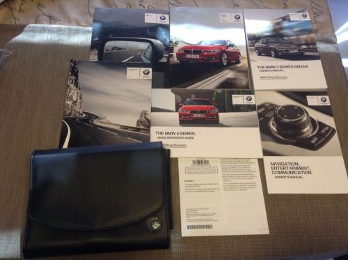 2013 bmw 3 series owner&#039;s manual with case