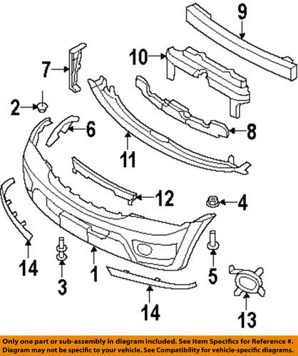 Kia oem 865113e501 bumper cover