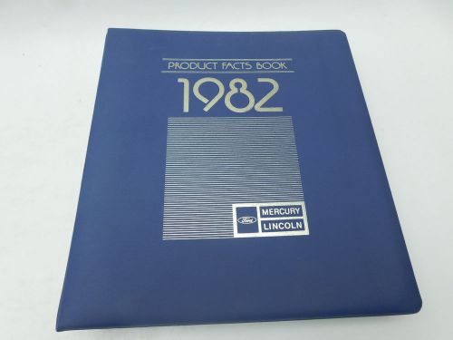 1982 product facts book lincoln capri cougar zephyr in original binder