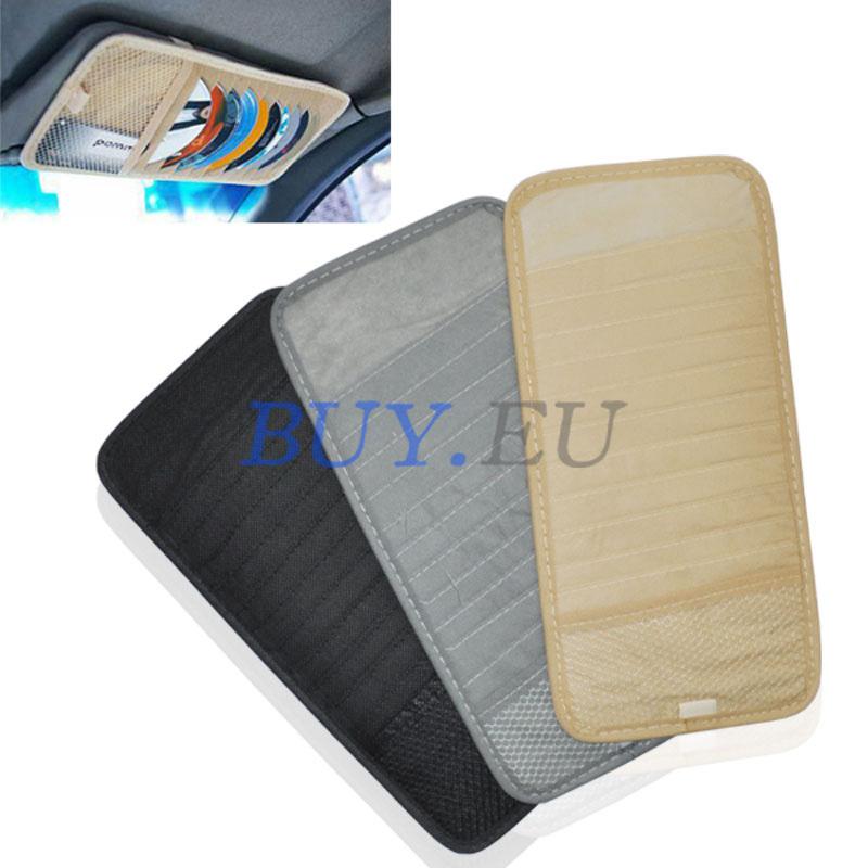 New car cd dvd disk card visor case holder clipper bag