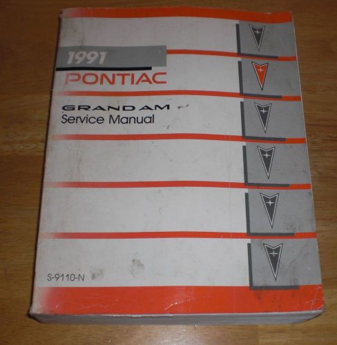 Used 91 1991 pontiac grand am dealership service shop manual w/wiring diagrams