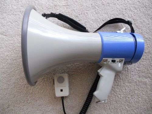 West marine power megaphone w/ handheld microphone &amp; built-in alert siren new