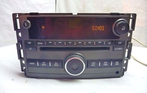 2007 2008 saturn aura am fm radio single cd player &amp; aux port 15835877 cf590