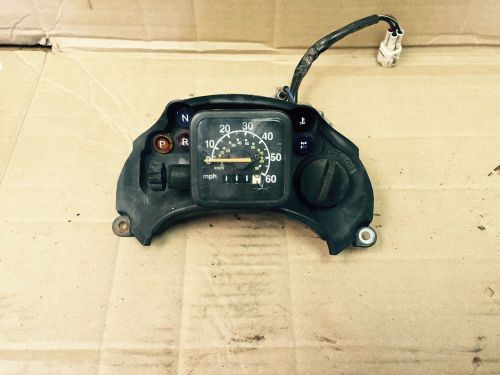 2000-2002 yamaha kodiak 400 speedometer dash indicator panel- key switch+ lights