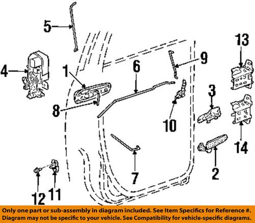 Dodge oem 55372858aa door lock actuator motor/door lock motor