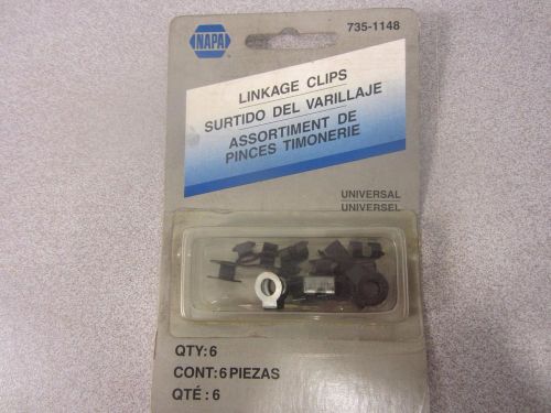 Universal choke throttle and other linkage clips  napa  735-1148  6 sizes  nos