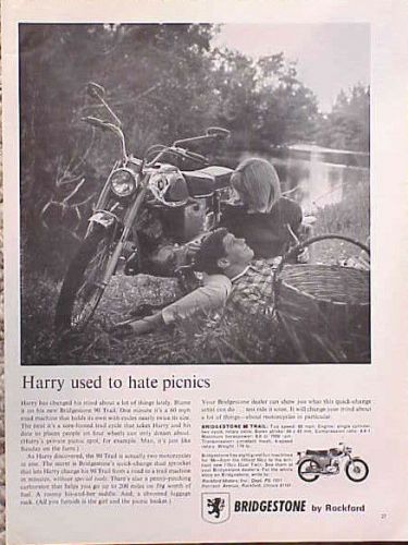 1966 67 bridgestone 90 original vintage ad cmy store 4more 5+= free shipping