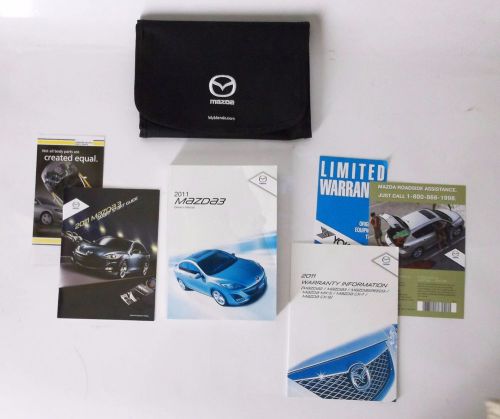 2011 mazda mazda3 owners manual set