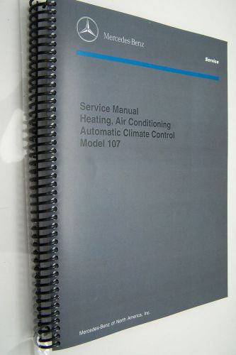 Mercedes 450sl 560sl 380sl owners service manual air conditioning w107 280sl