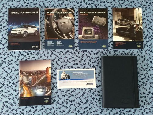 2013 range rover evoque pure plus dynamic 2.0 owners manual w/ navi oem set mint