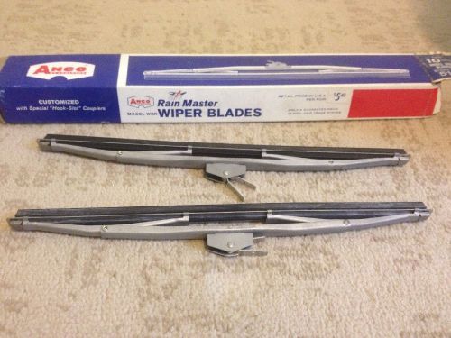 Vintage pair anco 510 10&#034; pair wiper blades rain master nos