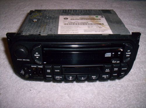 02 03 04 chrysler jeep dodge oem cd cassette radio 56038586ag  liberty caravan